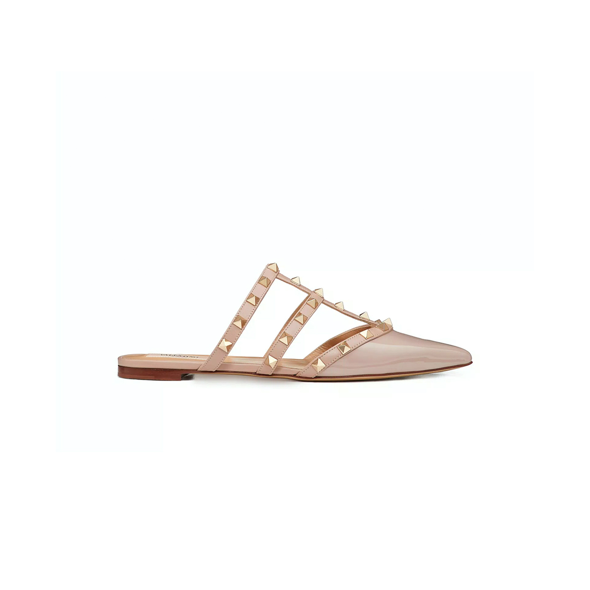 VALENTINO ROCKSTUD PATENT-LEATHER MULE 5W2S0H15VNW_P45